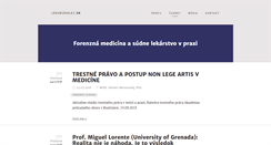 Desktop Screenshot of lekarznalec.sk